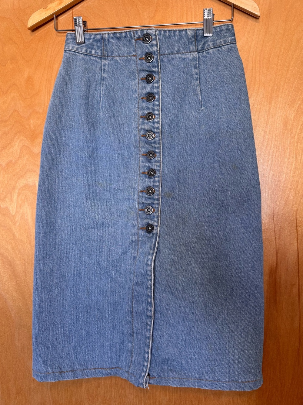 vintage denim skirt